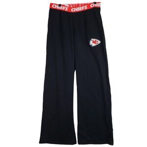 Kansas City Chiefs Ultra Game Lounge Pajama Women M Black NFL Football Sporty